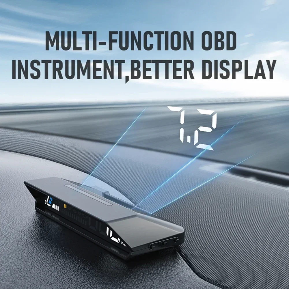 Car Head Up Display GPS Digital Speedometer HUD Windshield Projector KMH MPH Speed Meter Temperature Gague Diaplay