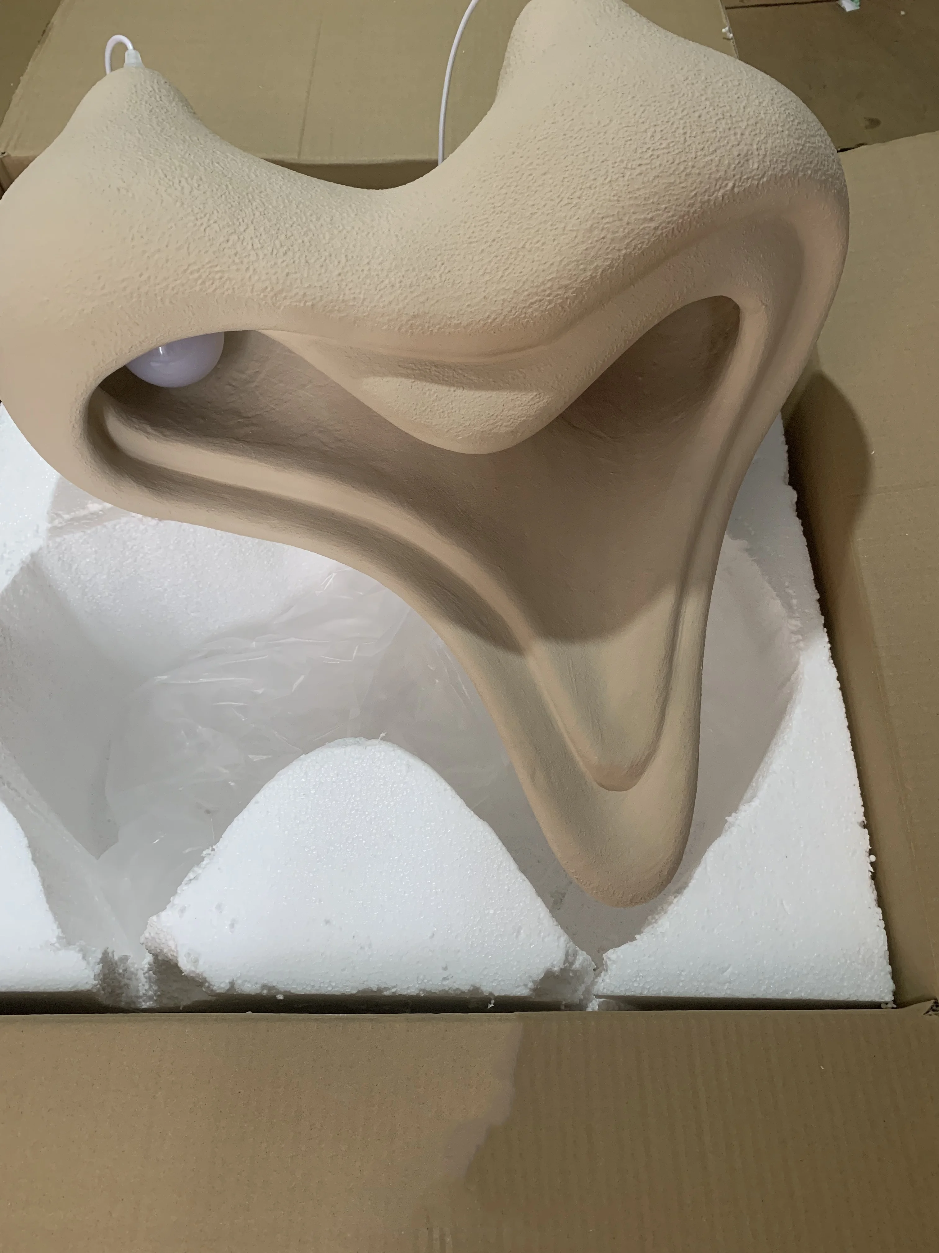 French Gypsum Restaurant Pendant Lamp Living Room Lamp Conch Lamp Wabi Sabi Style New Bedroom Bedside Lamp Staircase Lamp