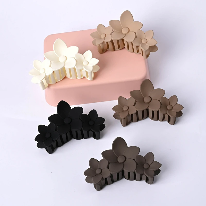 

Большая заколка для волос Bauhinia в корейском стиле, однотонная заколка в виде акулы, аксессуар для волос