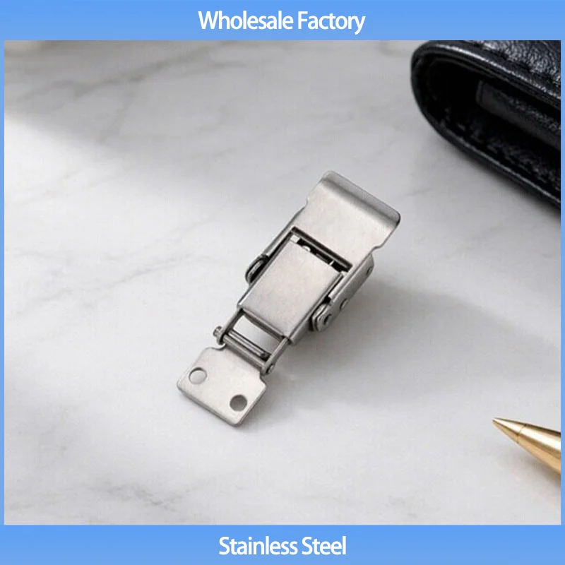 3pcs Stainless Steel Industrial Door Lock Buckle Cabinet Pull Lock Toolbox Duckbill Lock for Equipment