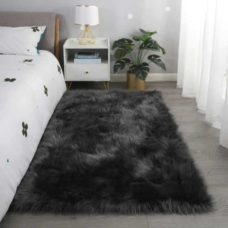 

Modern Fluffy Rug Carpet Luxury Bed Decor Bedroom Decor Carpets for Living Room Aesthetic Bedroom Decoration Home Furniture