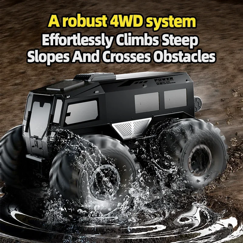 In Stock JJRC Q210 2.4G Waterproof Amphibious 4WD RC Car All-Terrain Off-Road Military Armored Sherp Toy Gift for Kids Adults