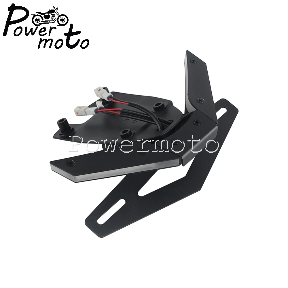 Motorcycle Rear Short Tail Stock License Plate Number Mount Holder Tailstock LED Turn Signal Light For Ducati PANIGALE V4 V4S 25