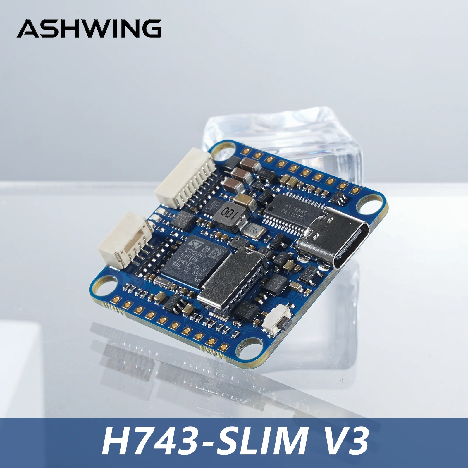 H743-SLIM V3 Flight Controller STM32H743VIT6 5V 2A BEC 2-8S LiPo 30.5x30.5mm 42688P Gyro Baro Blackbox for FPV RC Racing Drone