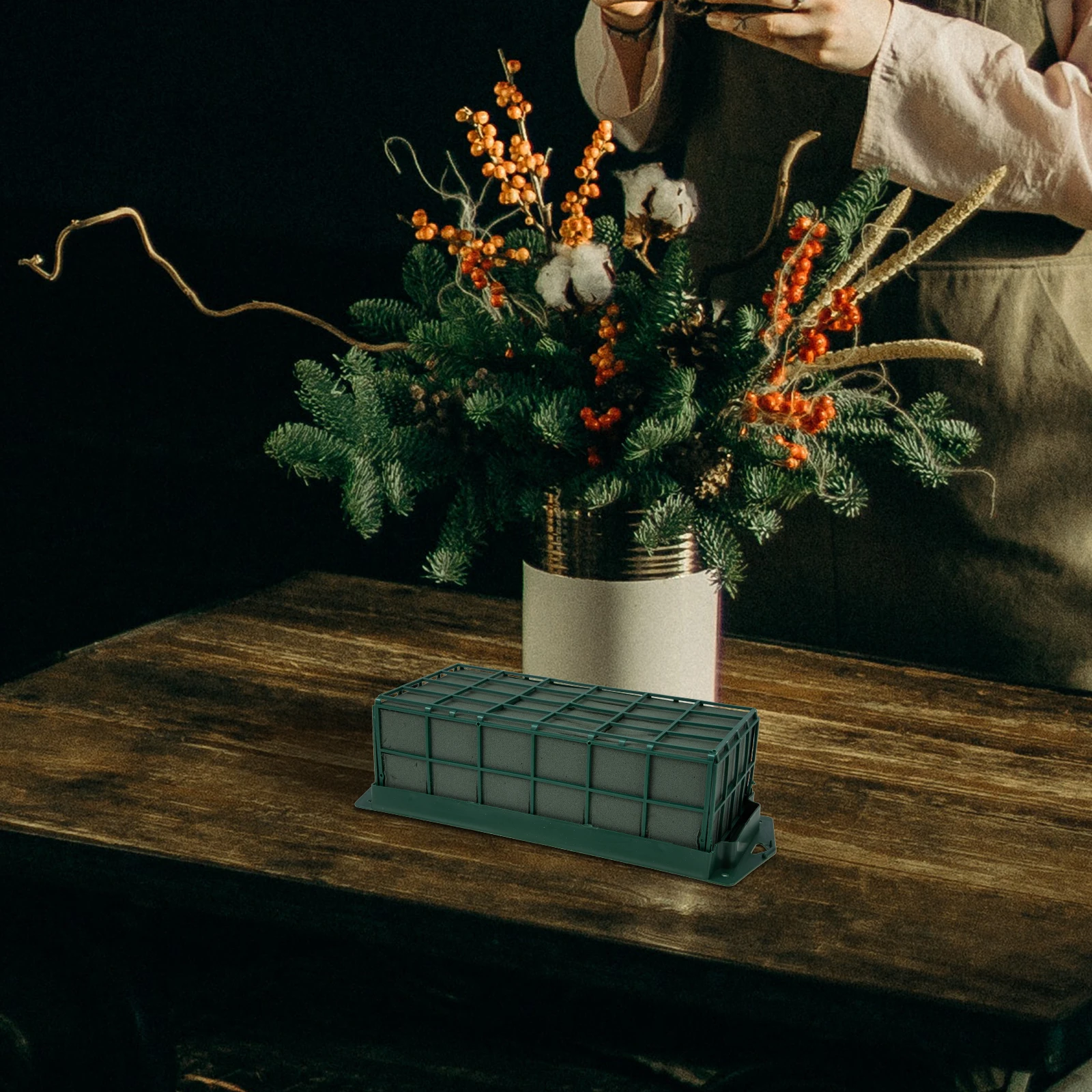 Floral Cage Flower Arrangement Foams Premium PP Sponge Mud Rectangle Shaped Decor Supplies Lightweight Compact Size Home Shop