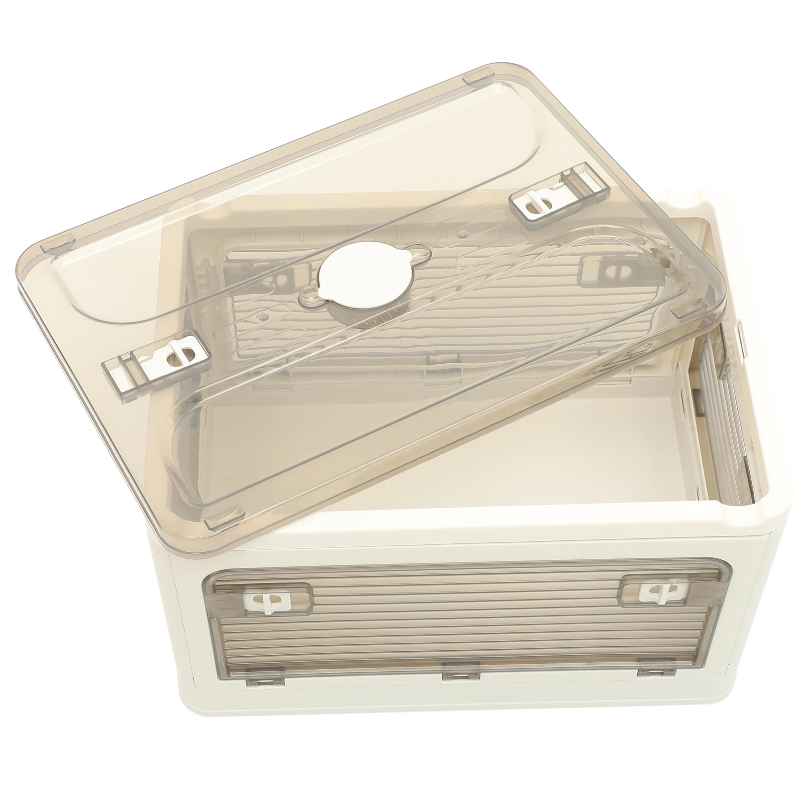 

Plastic Storage Box Large Capacity Foldable ganizer Trunk Container Car Sundries Case Beverage Holder Outdoor Camping Practical