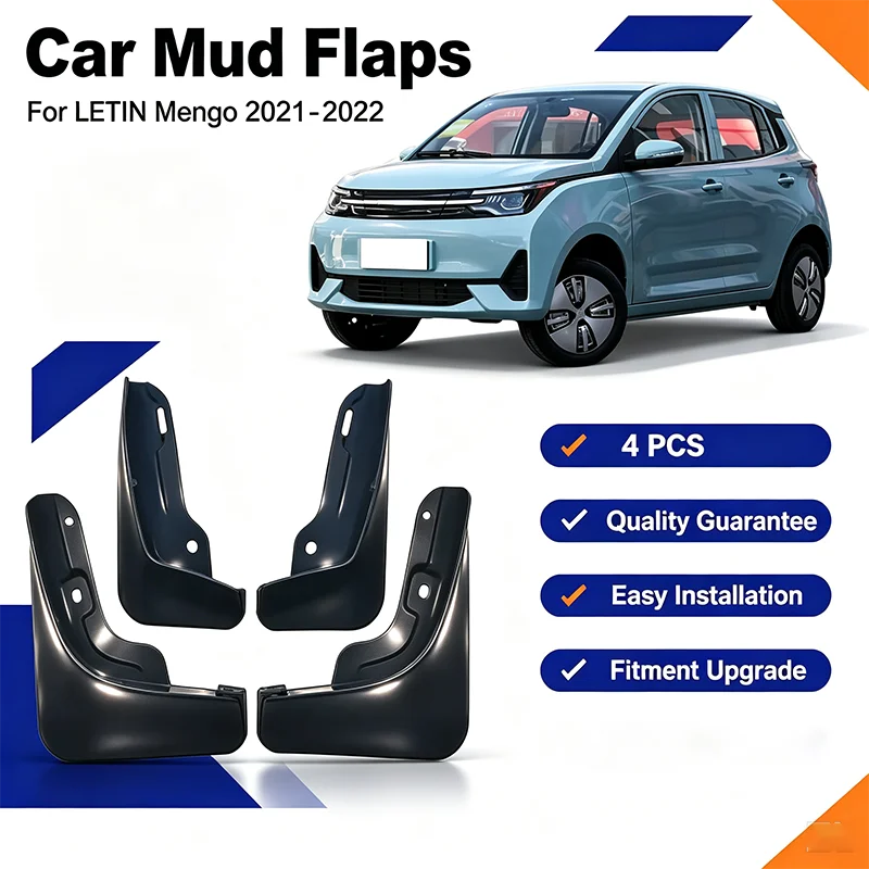 For LETIN Mengo 2021-2022 4Pcs Heavy Duty Mud Flaps Splash Guards Front Rear Wheel Fender Mudguards Car Exterior