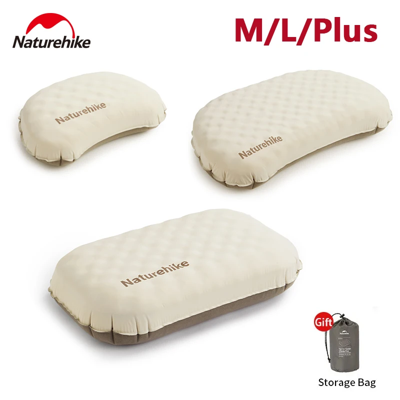 Naturehike Inflatable Pillow 3D Sponge Travel cushion Ultralight Portable Camping Outdoor Neck Sleeping Silent Self Air Pillow