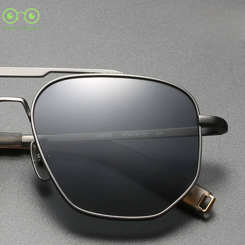 새로운 트렌디한 남성용 나일론 렌즈 선글라스 UV400은 여성용 야외용 근시 사각형 운전 선글라스를 장착할 수 있습니다.
