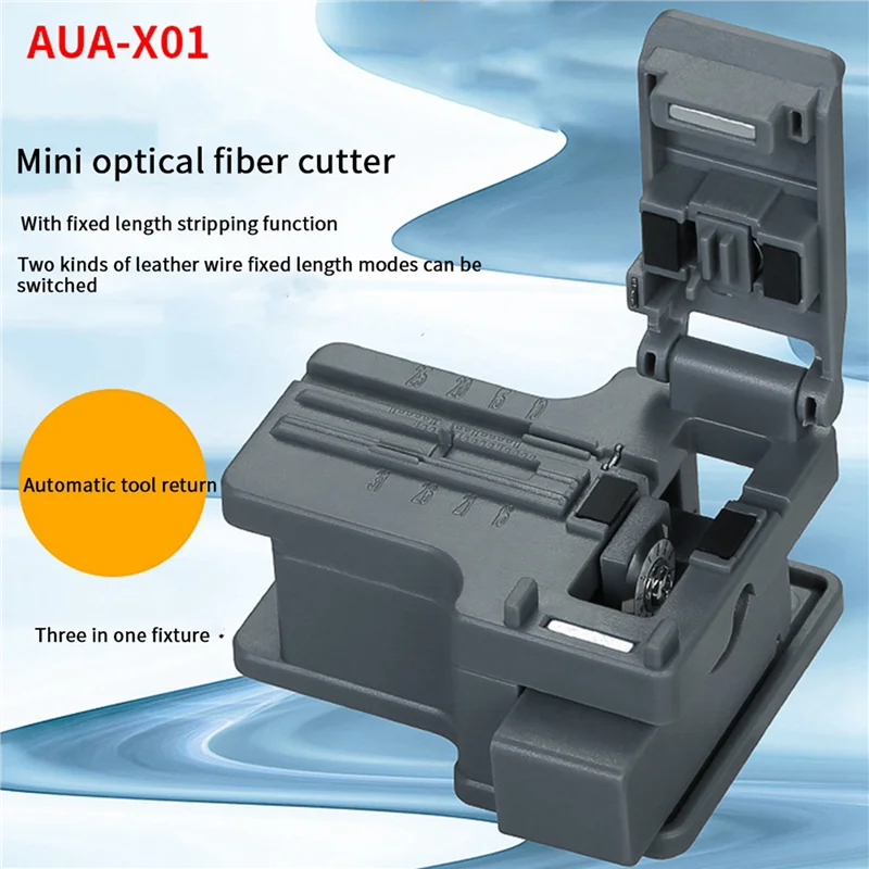 

Premium-3Pcs AUA-X01 FTTH MINI Optical Fiber Cleaver ABS Small High Precision Fiber Cutter Cable Cold Connection Cutting Tool