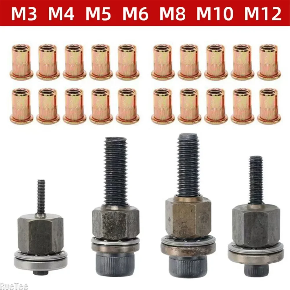 M3/M4/M5/M6/M8/M10/M12 Multiple Specifications Riveting Nuts Simple Tool Fine Workmanship Easy Operation Stable Riveting Nuts