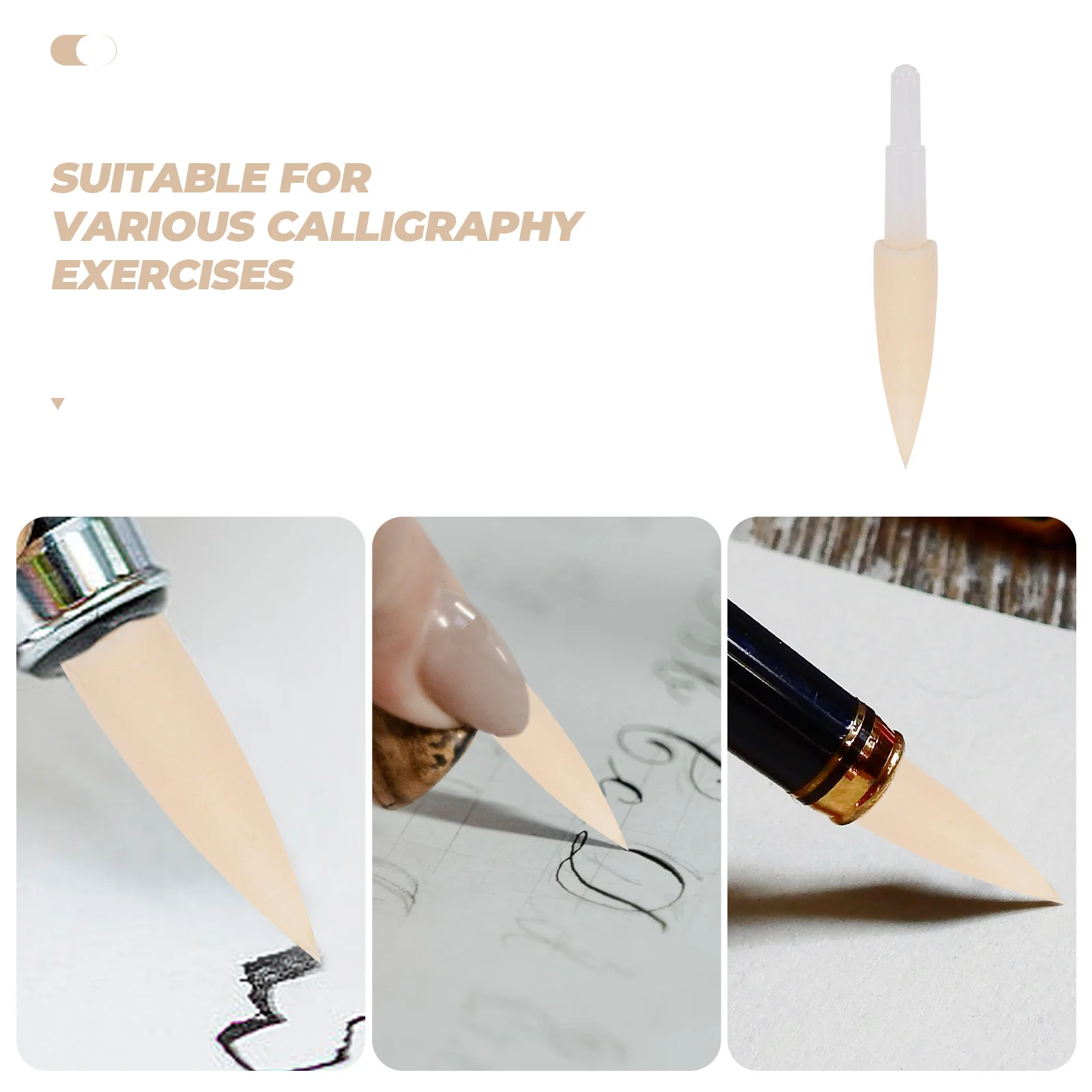 

25 Pcs Sponge Pen Tip Marker Replacement Nibs Components Calligraphy Refills Brush Accessories Writing Heads Soft Supplies