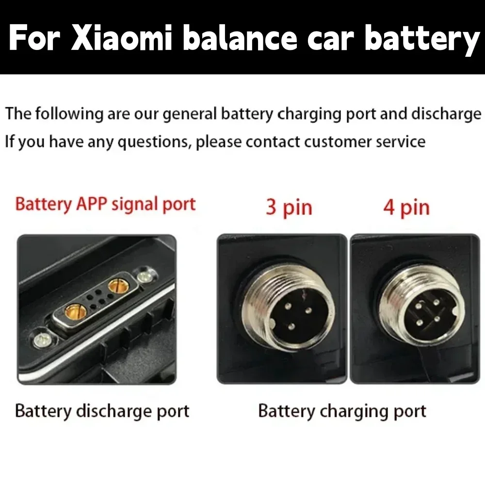 For Ninebot Mini pro Electric Scooter Battery Pack 54V-63V 4400mAh 3pin/4pin with BMS Connection APP Balance Car Battery