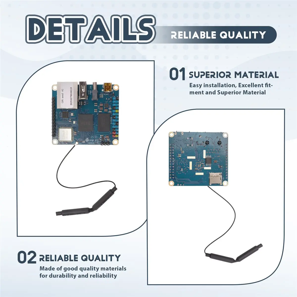 

(ABGQ) For Orange Pi Zero 3 4GB RAM Single Board Computer Allwinner H618 Chip Wifi LPDDR4 Gigabit Zero 3 4GB Development Board