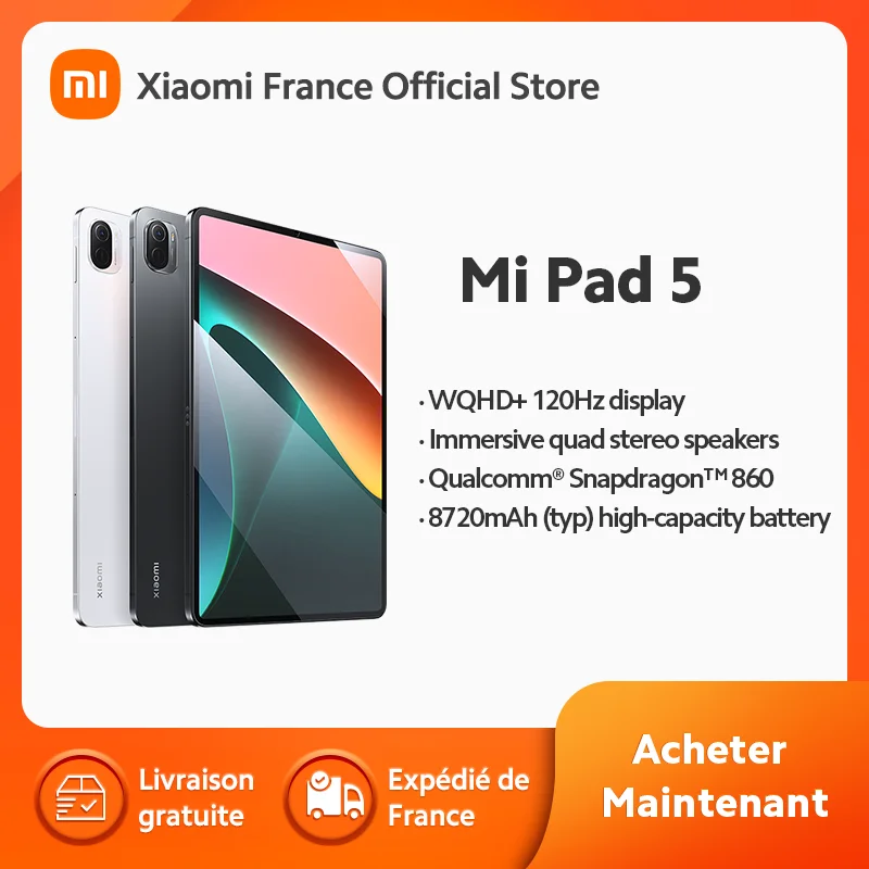 [Oficial] xiaomi mi pad 5-snapdragon 860, 11 "wqhd + 120hz display, 6 + 128gb/6 + 256gb, 8720mah, cinza cósmico, branco pérola