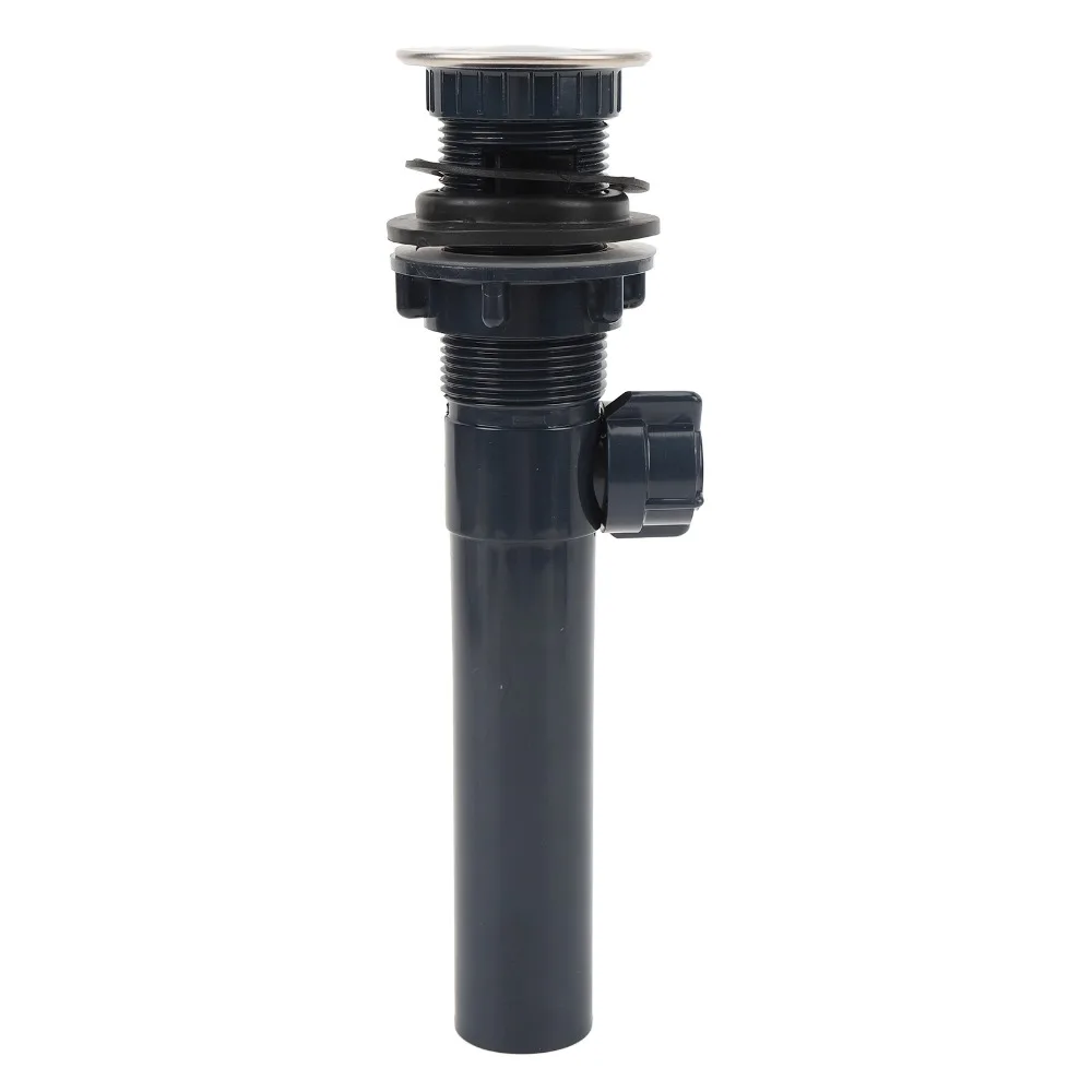 Stainless Steel Sink Stopper Anti Clogging with Lift Rod Sink Drain Assembly Rust Proof Push Bounce Vessel Sink Drain
