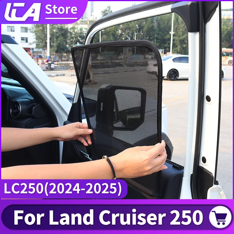 

For Toyota Land Cruiser 250 Prado Lc250 2024 2025 1958 First Edition Interior Accessories,Car Side Window Screens,Window Shades