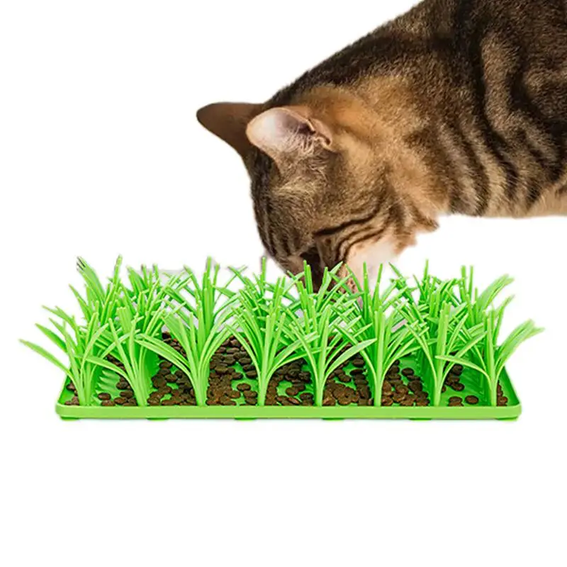 

Pet Silicone Slow Food Mat Creative Grass Design Licking Pad Cat And Dog Eating Non-slip Slow Food Pad Dog Accessories