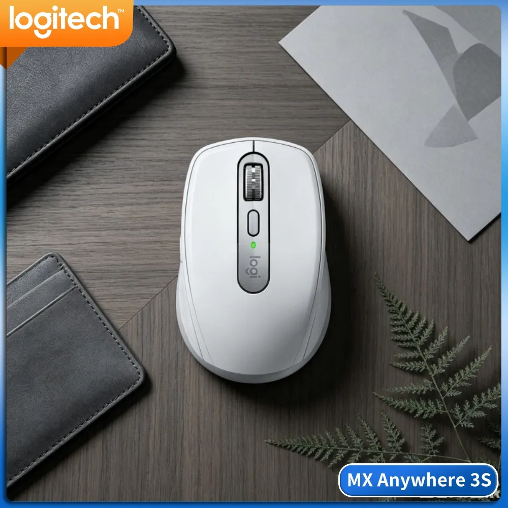 Premium MX Anywhere 3S - 8000 DPI, Hyper-Scroll, Anti-Slip Grip, Perfect For Cross-Border Trip & Office Use
