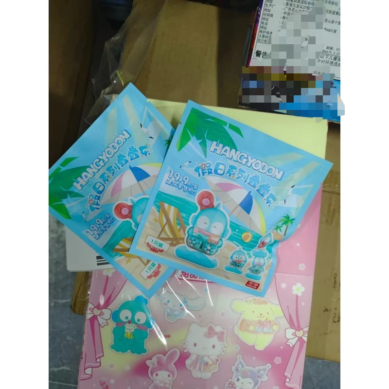 

Sanrio Figure Hangyodon Holiday Model Cartoon Mini Doll Children Blind Box Toy