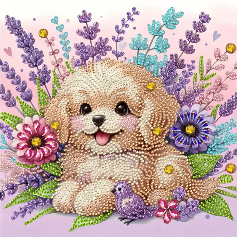 

CHENISTORY Diamond Embroidery Animal Cross Stitch Kit Special Shaped DIY Diamond Painting Dog Mosaic Rhinestones Home Decoration