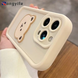 For Itel A56 A56 Pro Tecno Camon 20 Pro 4G 5G Spark 10 Pro 10C Phone Case 3D Cartoon Bear Shockproof Soft Cover