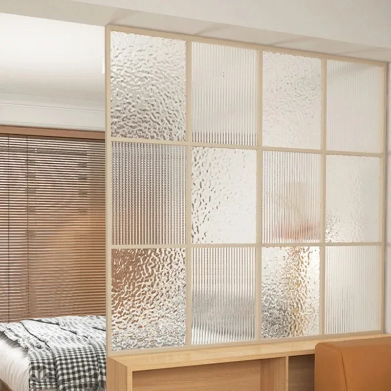 Acrylic screen bedroom bed facing the toilet block half wall partition Changhong glass entrance entrance screen partition