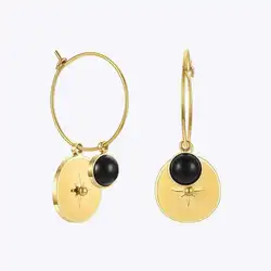 ENFASHION Acrylic Star Earrings For Women Pendientes Mujer Gold Color Drop Earring Charms Stainless Steel Fashion Jewelry E1259