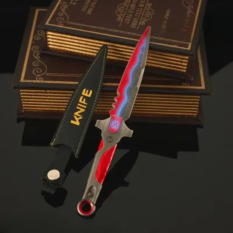 半透明の金属製の武士の剣のおもちゃ,バランスの取れた武器,vctロック,ミサコルディアナイフゲーム,周辺機器,クラフトギフト,21cm