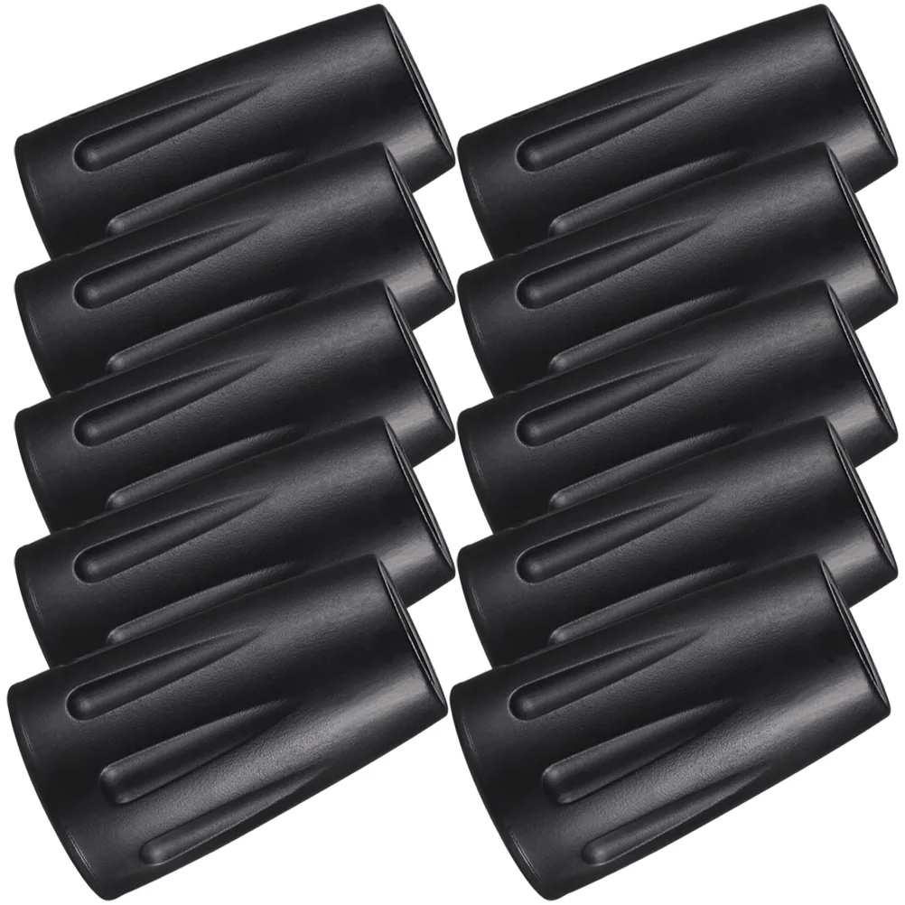 

10pcs Anti Skid Crutch Foot Pad Trekking Protectors Lightweight Walking Cane Replacement Tips Mud Snow