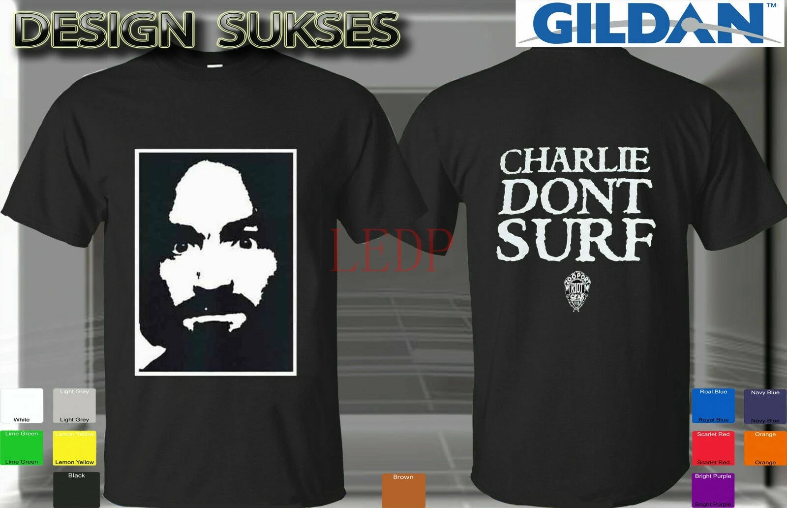 Charles Manson DonSurf Charlie t-shirt Guns N Roses Size S - 4XL Unisex New Fashion T shirt Brand Hip Hop Print Men Tee