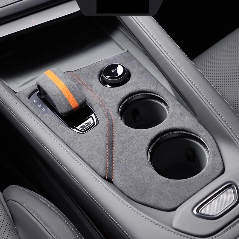 

Сшитый замшевый защитный чехол для ZEEKR 001, обновление салона центральной панели приборной панели