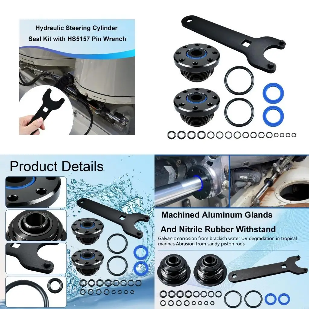 Marine Steering Repair Includes Seal Housing And O Rings For Multiple Models Such As HC5345