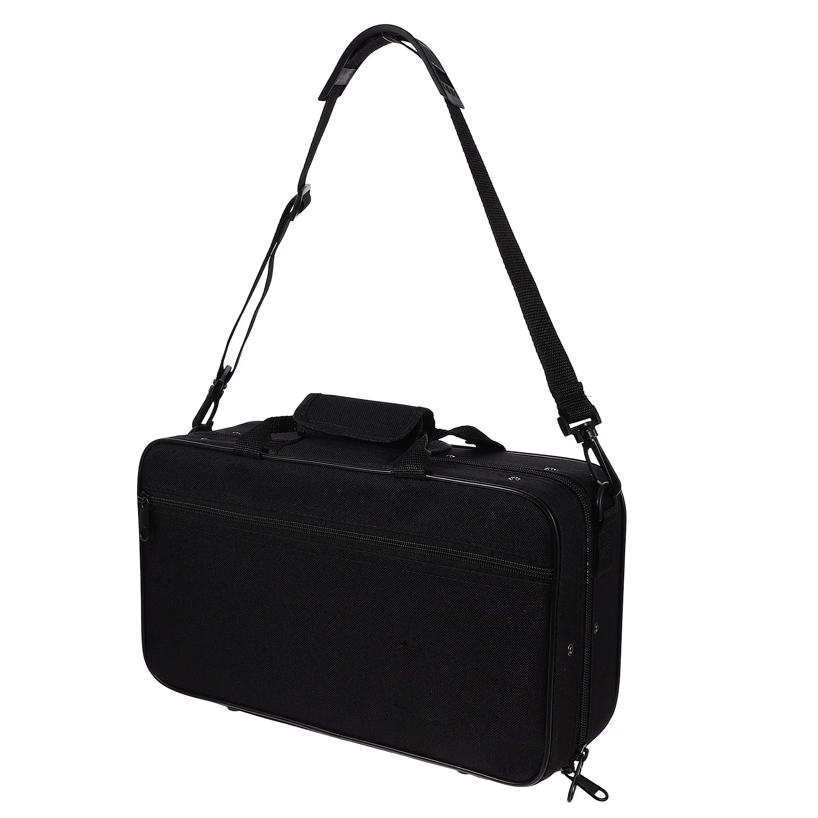 

Portable Mic Black Cloth Clarinet Case for Accessories Holder Padded Bag Travel