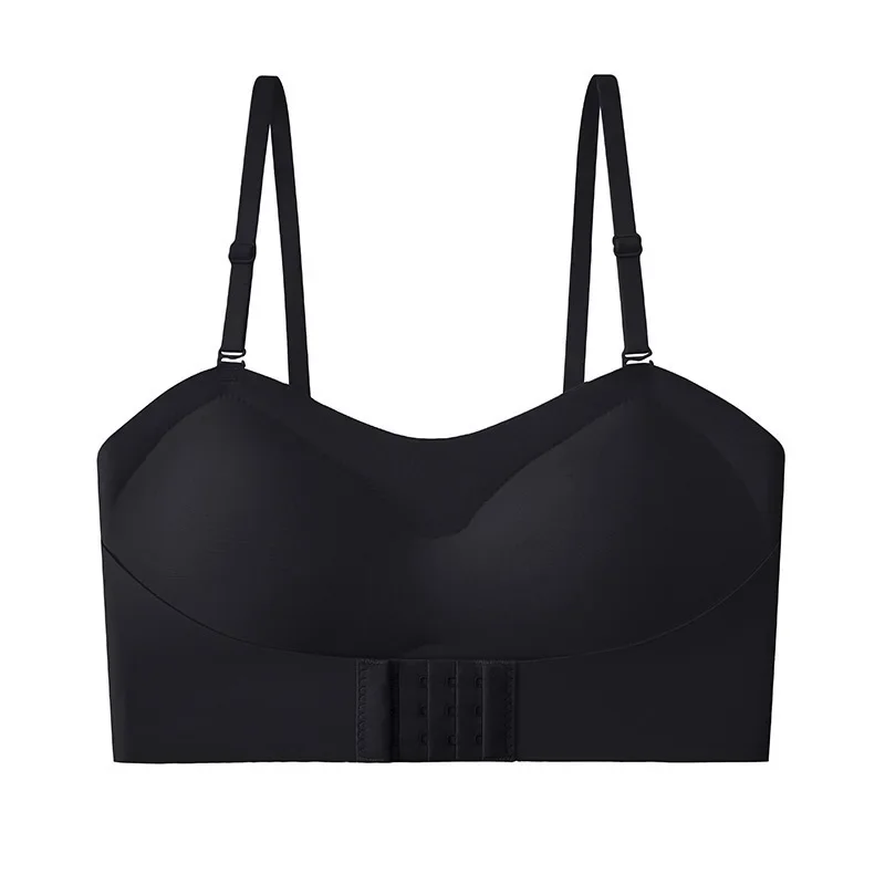 Women Invisible Strapless Wireless Bra Non Slip Push Up Brassiere for Wedding Big Breasts Sexy Lingerie S-XL Plus Size Underwear