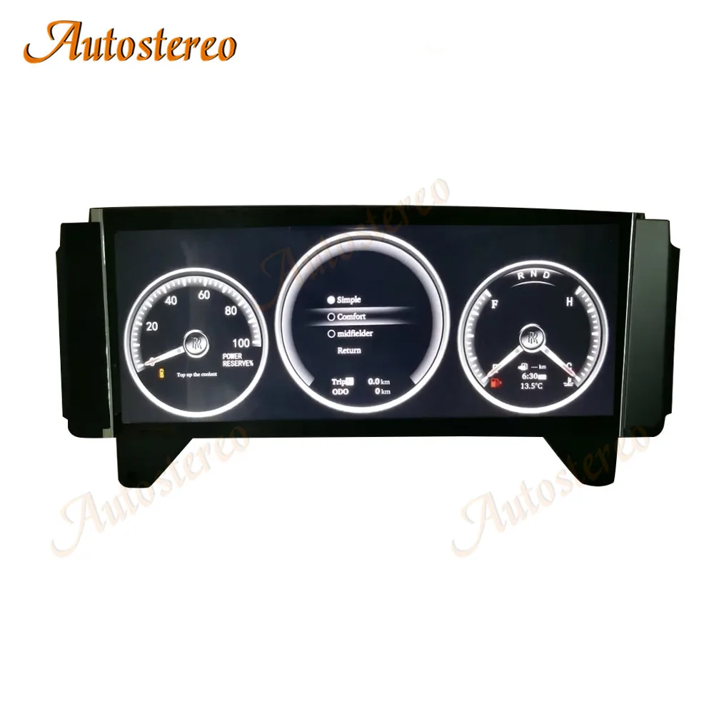 Digital Cluster Virtual Cockpit Car Multimedia Player For Rolls-Royce Phantom VII Dashboard Speed Odometer