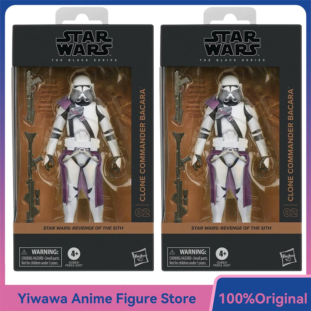 

В наличии: Оригинальная фигурка Hasbro Star Wars The Black Series Clone Commander Bacara (Месть ситов) 15 см, модель-игрушка
