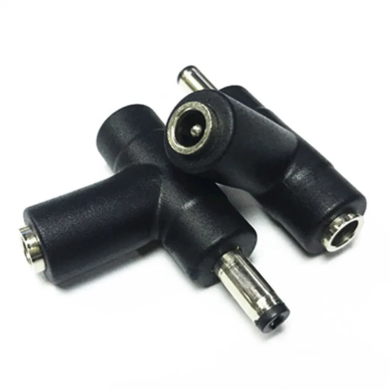 2-5PCS DC 5.5*2.1mm5.5*2.5 mm Male To two Female Socket Connector Laptop Power Adapte Conversion Plug