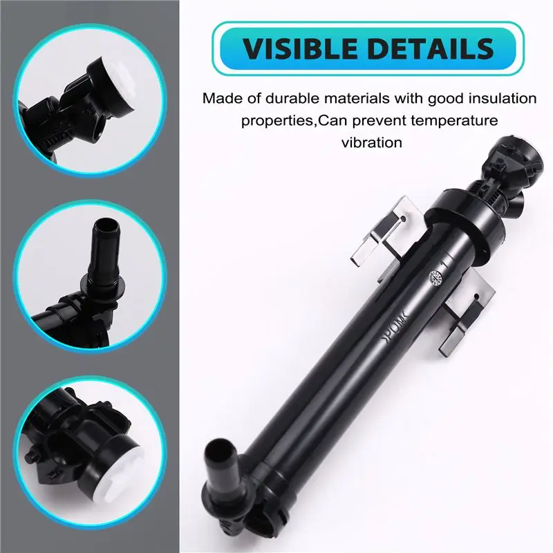 For BMW 1 2 3 4 Series F20 F21 F22 F30 F31 F32 Compatible Car Headlamp Washer Nozzle 61677275657 61677275658 Right-X59A
