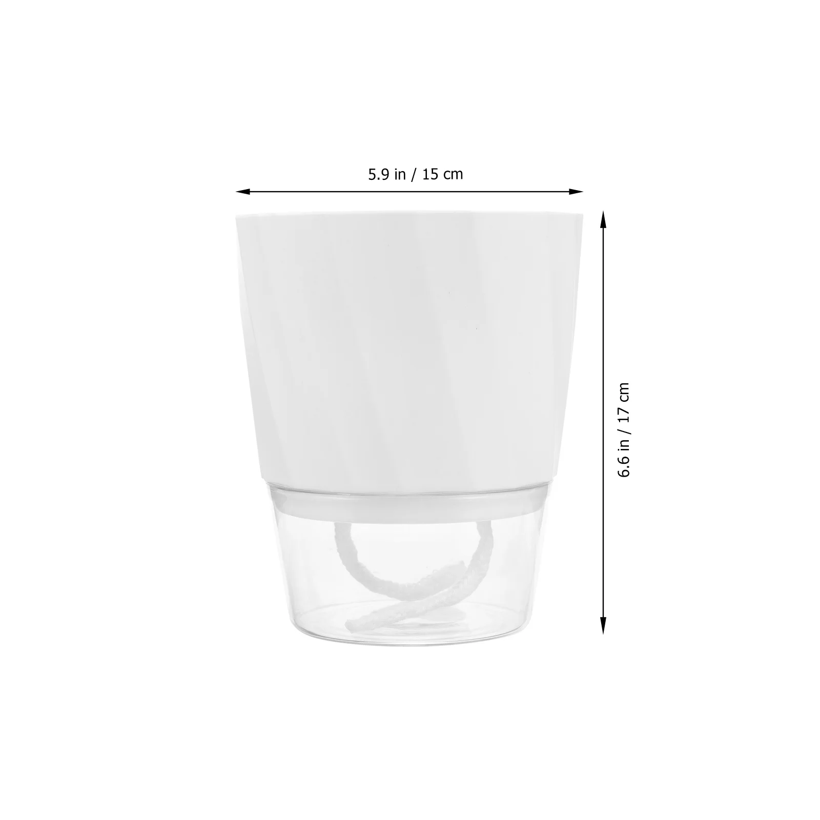 

Plastic Flower Pots Self Watering Automatic Planter Double Layer Water Absorbing Flowerpot Convenient Home Container