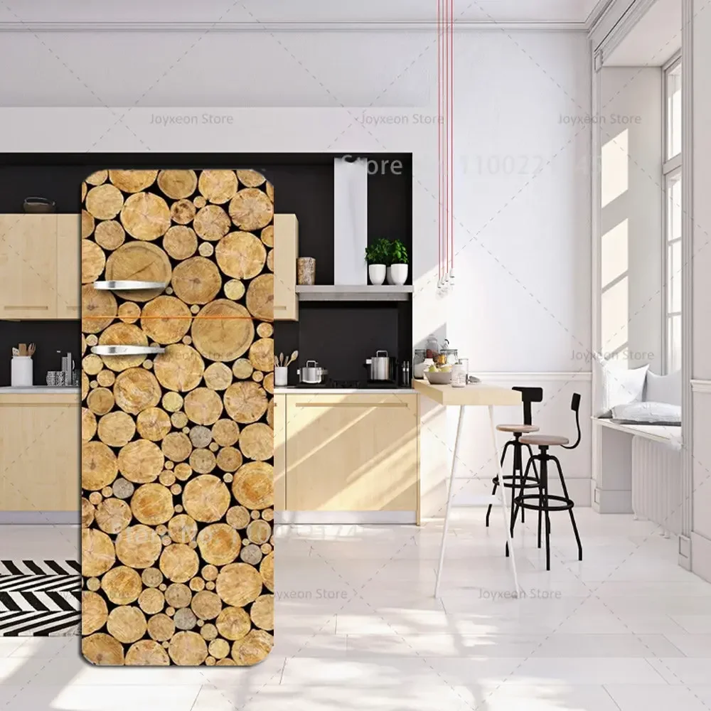 3D Multi-Style Refrigerator Sticker Outdoor PVC Waterproof Self-Adhesive Poster Home Decoration Refrigerator Sticker