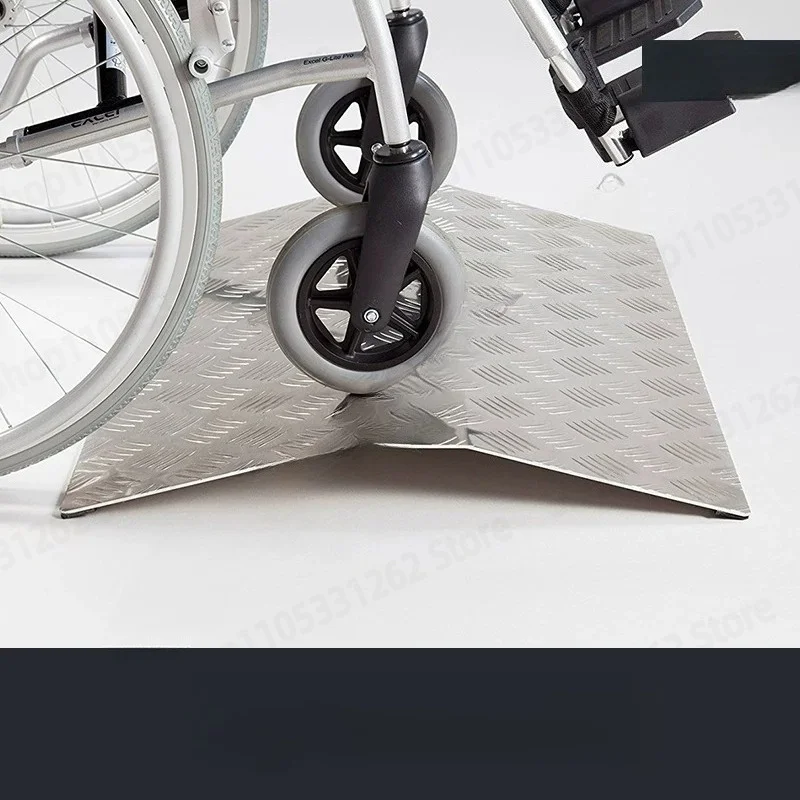 Portable Aluminum Wheelchair Ramp, Threshold Doorway Step Ramp for Electric Mobility Scooter, Home Accessibility Ramp