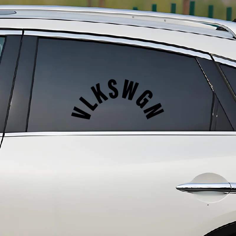 

VLKSWGN Car Rear Wiper Window Auto Stickers for Volkswagen Polo Golf Passat Tiguan Beetle Caddy Skoda Octavia Seat Leon Altea