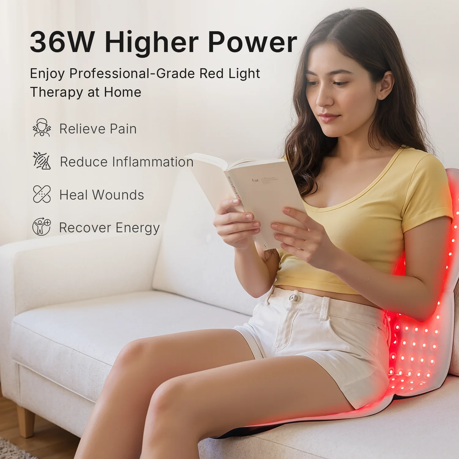 light hot compress care belt home LED full body large size Red light therapy electronic nursing device