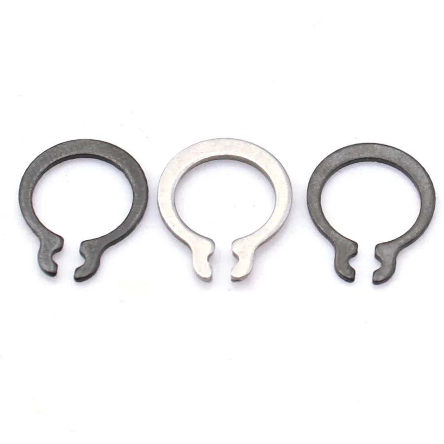M3 M4 M5 M6 M7 M8 M9 M10 M11 M12 304 Stainless Steel / 65Mn Steel External C-Type Circlip for Shafts Lug-Type GB894