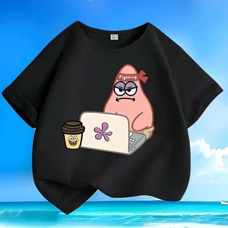 

Сервизная и тщательная футболка унисекс Pai Da Xing, высококачественная футболка для мальчиков и девочек, универсальный топ из чистого хлопка с круглым вырезом