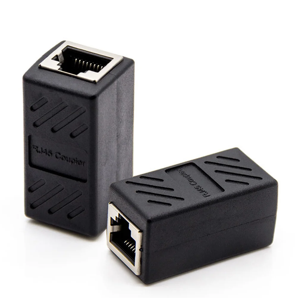 Adaptateur de connecteur réseau LAN, prolongateur de câble Ethernet, convertisseur d'extension, couremplaçant, 2 pièces