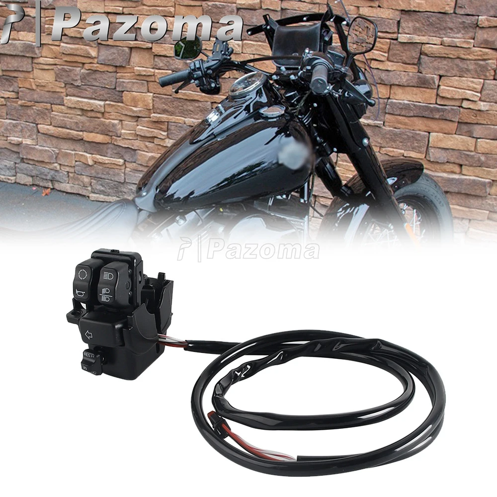 

Handlebar Turn Signal Control Button Motorcycle Cruise Control Switches For Harley FLSS FLSTC FLSTFBS FLSTN FXSE FLSB FLHC FLHCS