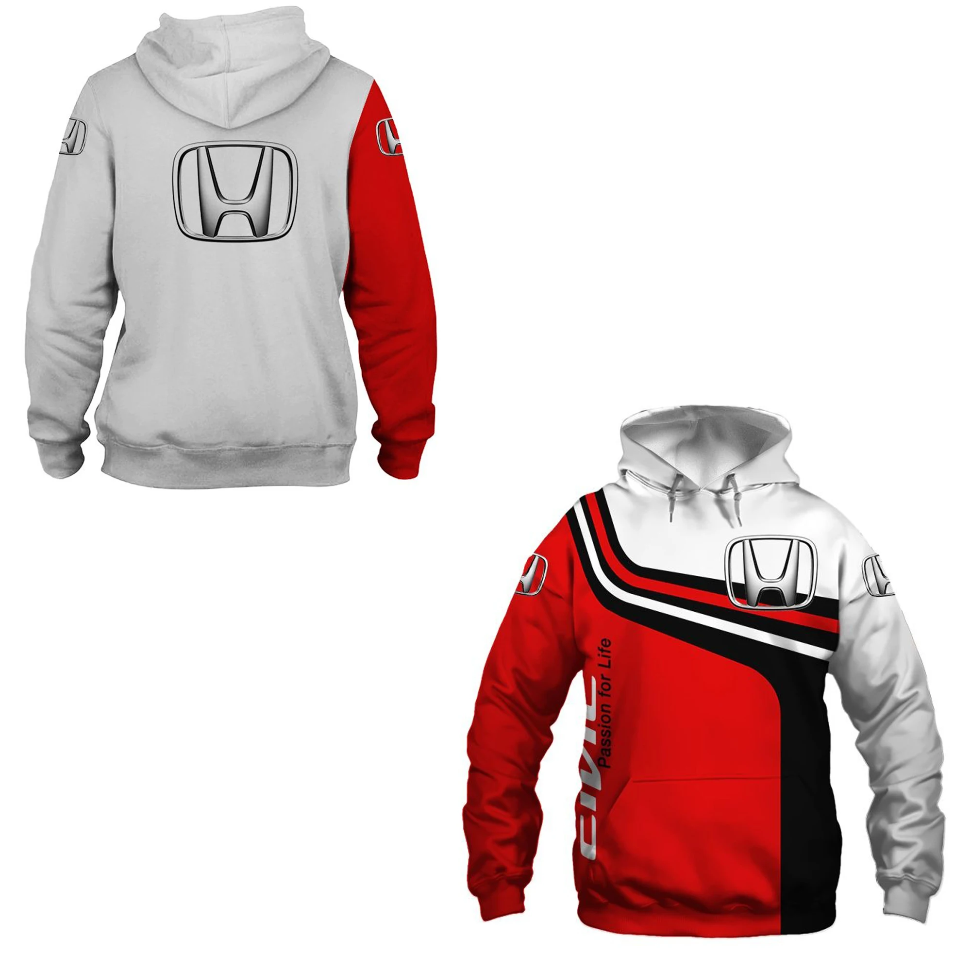 Honda Racing Hoodie Fashion 3D Printing Fashion Men's Hoodie Outdoor Sports Leisure Hoodie Honda Motorcycle Hoodie