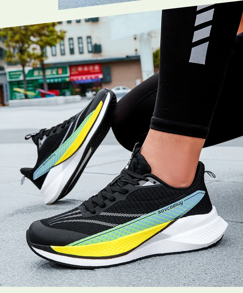 Marathon-Laufschuhe für Herren, Sport-Carbonsohle, atmungsaktiv, leicht, bequem, Damen-Sportschuhe mit Dämpfung und Stabilität – Detail 20